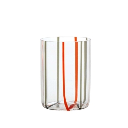 Ποτήρι Tirache TR00111 350ml Red-Grey Zafferano Γυαλί