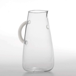 Κανάτα Uniche UN00700 11x22cm 1400ml White-Clear Zafferano Γυαλί