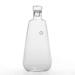 Καράφα Με Πώμα Uniche UN01200 9,5x24,5cm 850ml White-Clear Zafferano Γυαλί