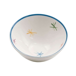 Σαλατιέρα Asterisco AST0600 Φ22cm Blue-Multi Zafferano Small Κεραμικό