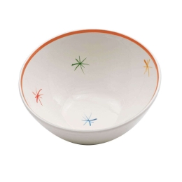 Σαλατιέρα Asterisco AST0700 Φ25cm Orange-Multi Zafferano Medium Κεραμικό