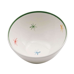 Σαλατιέρα Asterisco AAST0800 Φ28cm Green-Multi Zafferano Medium Κεραμικό