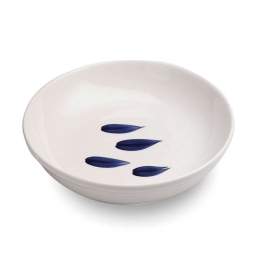 Μπωλ Σερβιρίσματος Mannaggia Li Pescetti MLP0807 Φ30cm Blue-White Zafferano Κεραμικό