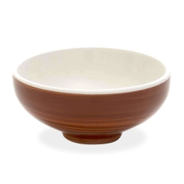 Μπωλ Δημητριακών Pàtera PA70711 Φ14x5,4cm 400ml Brown-White Zafferano Κεραμικό
