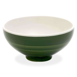 Μπωλ Σερβιρίσματος Pàtera PA90913 Φ18x8cm 900ml Green-White Zafferano Κεραμικό