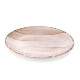 Πιάτο Γλυκού Striche SK00300 Φ20,5cm Beige Zafferano Κεραμικό