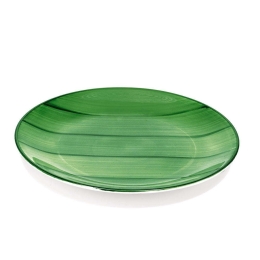 Πιάτο Γλυκού Striche SK00313 Φ20,5cm Green Zafferano Κεραμικό
