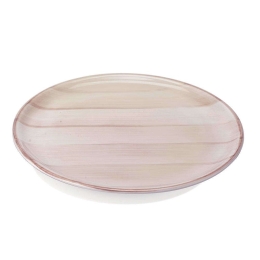 Πιατέλα Σερβιρίσματος Στρογγυλή Striche SK00600 Φ33cm Beige Zafferano Κεραμικό