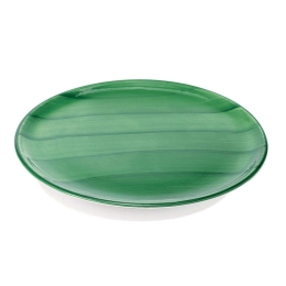 Πιατέλα Σερβιρίσματος Στρογγυλή Striche SK00613 Φ33cm Green Zafferano Κεραμικό