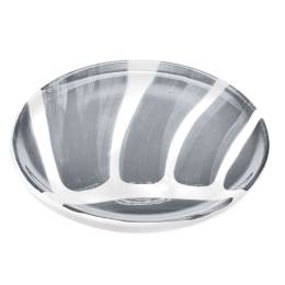 Πιατέλα Σερβιρίσματος Στρογγυλή Striche SK00714 Φ33cm White-Grey Zafferano Κεραμικό