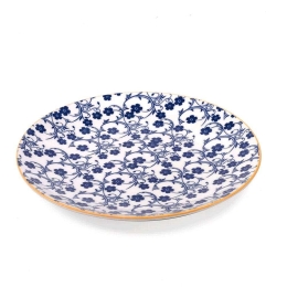 Πιάτο Γλυκού Tue TU00417 Φ21,5cm Blue Zafferano Κεραμικό
