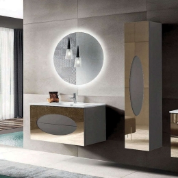 Στήλη Μπάνιου Lia 35x33x160cm Anthracite Bluelife Mdf
