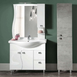 Στήλη Μπάνιου Onda 35x34x196cm Light Grey Bluelife Μελαμίνη