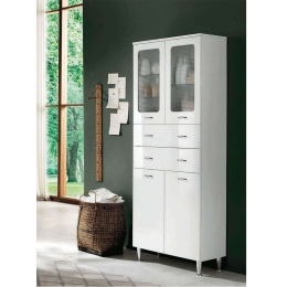 Στήλη Μπάνιου Patty 68x34x195cm Glossy White Bluelife Mdf