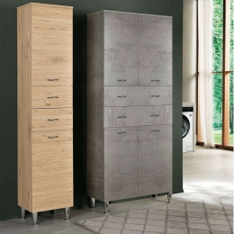 Στήλη Μπάνιου Patty 34x34x195cm Oak Bluelife Mdf