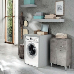 Στήλη Μπάνιου Sabrina 60x34x85cm Light Grey Bluelife Mdf