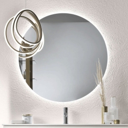 Καθρέπτης Με Φωτισμό Led Betty Φ80cm 13W 4000K Clear Bluelife Γυαλί