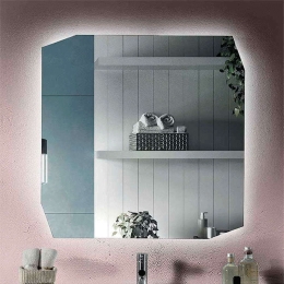 Καθρέπτης Με Φωτισμό Led Molly 80x80cm 16W 4000K Clear Bluelife Γυαλί