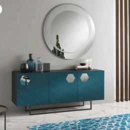 Μπουφές Glen 180x50x80cm Petrol-Anthracite Capodarte