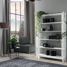 Βιβλιοθήκη Arti 124x37x200cm White Capodarte