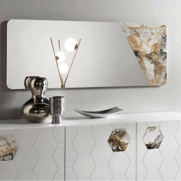 Καθρέπτης Ortis 55x150cm Gold-Silver Capodarte Γυαλί
