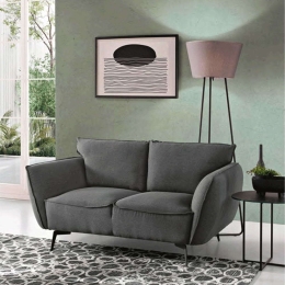 Καναπές Διθέσιος Nicolas 158x88x80cm Dark Grey Capodarte