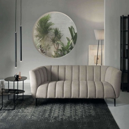 Καναπές Τριθέσιος Pierre 197x85x74cm Beige Capodarte