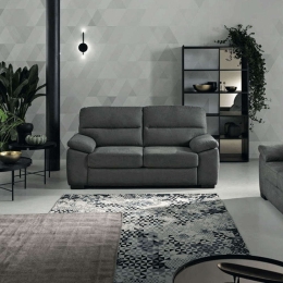 Καναπές Τριθέσιος Tom 180x92x95cm Anthracite Capodarte