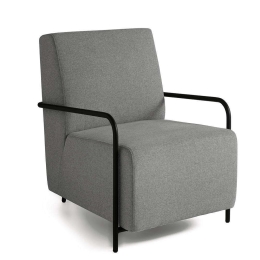 Πολυθρόνα Olivia 68x80x80cm Grey-Black Capodarte