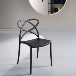 Καρέκλα Elena 45x53x82cm Black Capodarte