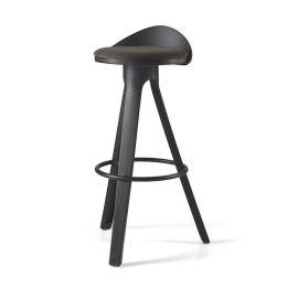 Σκαμπό Bar Ralf Φ40x40x86cm Black Capodarte