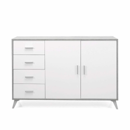 Μπουφές Ariel ARIEL.CM/BF 158x42x92cm White-Concrete Ikone Casa