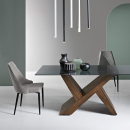 Τραπέζι Pacific PACIFIC/CM-FM 180x90x78cm Teak-Smoke Ikone Casa