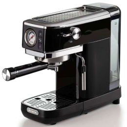 Καφετιέρα Espresso Slim Moderna 1381/12 1,1lt 1300W 15Bar Black Ariete Ανοξείδωτο Ατσάλι