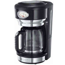 Καφετιέρα Γαλλικού Retro 21701-56 1,25lt 1000W Black Russell Hobbs Ανοξείδωτο Ατσάλι