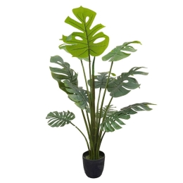 Τεχνητό Δέντρο Μονστέρα 0660-6 75x75x120cm Green Supergreens Πολυαιθυλένιο