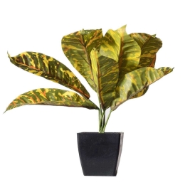 Τεχνητό Φυτό Κρότωνας 6060-6 16x19x30cm Multi Supergreens Πολυαιθυλένιο