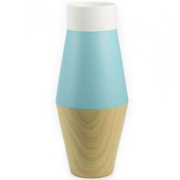 Βάζο Κεραμικό Contemporary A-1010-8 15x15x30cm Multi Supergreens Κεραμικό