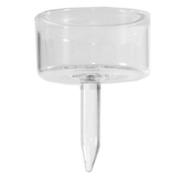 Κηροπήγιο Γυάλινο 2600-3 18x13x8cm Clear Supergreens Γυαλί