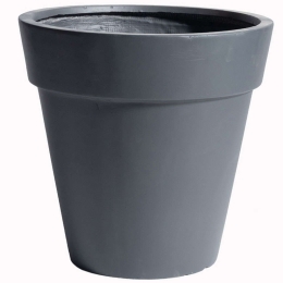 Κασπώ Πήλινο Με Γείσο C-7740-8 44x44x44cm Grey Supergreens Πηλός