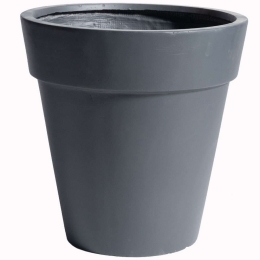 Κασπώ Πήλινο Με Γείσο E-7740-8 63x63x63cm Grey Supergreens Πηλός