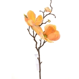 Τεχνητό Κλωνάρι Μανόλια 0280-7 50cm Orange Supergreens Πολυαιθυλένιο