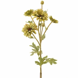 Τεχνητό Κλωνάρι Μαργαρίτα 4520-7 66cm Green Supergreens Πολυαιθυλένιο