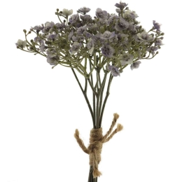 Τεχνητό Μπουκέτο Γυψοφίλλη 0941-7 18x29,5cm Grey Supergreens Πολυέστερ