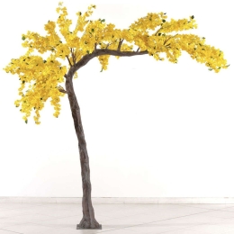 Τεχνητό Δέντρο Βουκαμβίλια 3930-6 320cm Yellow Supergreens Πλαστικό, Ύφασμα