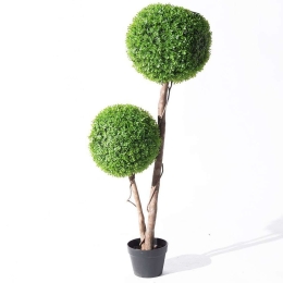 Τεχνητό Δέντρο Πυξάρι Διπλό 4680-6 120cm Green Supergreens Πολυαιθυλένιο