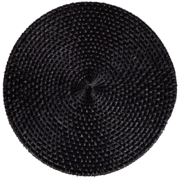 Σουπλά Ρατάν 3130-2 Φ30cm Black Supergreens Rattan