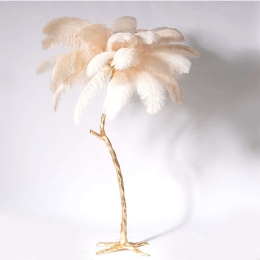 Φωτιστικό Επιδαπέδιο Ostrich 5820-3 120x120x170cm 5xE12 Beige-Gold Supergreens