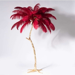 Φωτιστικό Επιδαπέδιο Ostrich 6820-3 120x120x170cm 5xE12 Bordo-Gold Supergreens