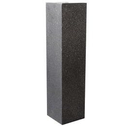 Ανθοστήλη Πήλινη Terazzo A-6150-8 20x20x80cm Black Supergreens Πηλός